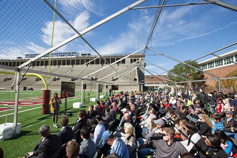 Our Drone Netting at use at Harvard University